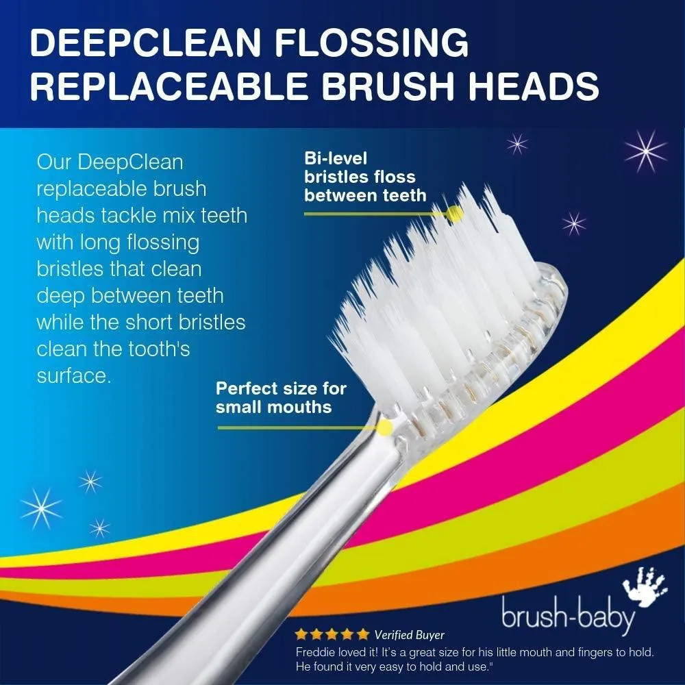 6 Packs of KidzSonic® Electric Toothbrush Replacement Brush Heads - Ages 3  Years (4 x Brush Heads Per Pack)