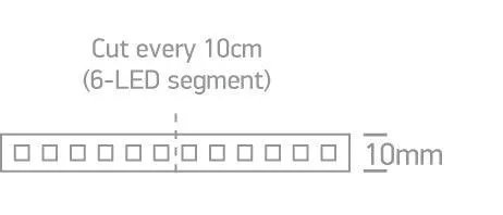 7835 LED STRIP 24vDC CW 5m ROLL 14,4w/m IP20