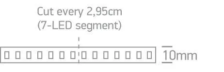 7870 LED STRIP 24vDC CW 5m ROLL 19,2w/m IP20