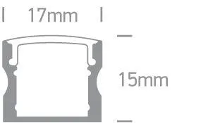 7904 PROFILE 2m   PC opal diffuser