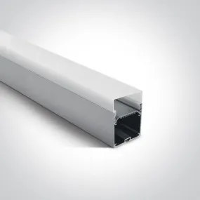 7906D/AL ALU SURFACE PROFILE 2m FOR 40mm STRIPS   PC OPAL DIFF
