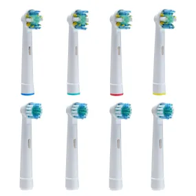 8-Pack: Generic Oral-B Braun Electric Toothbrush Heads Replacement Round Soft