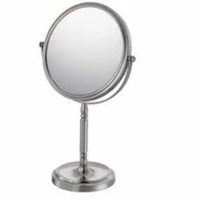 86645 Round 5X/1X Double-sided Non-lighted Recessed Base Freestanding Mirror