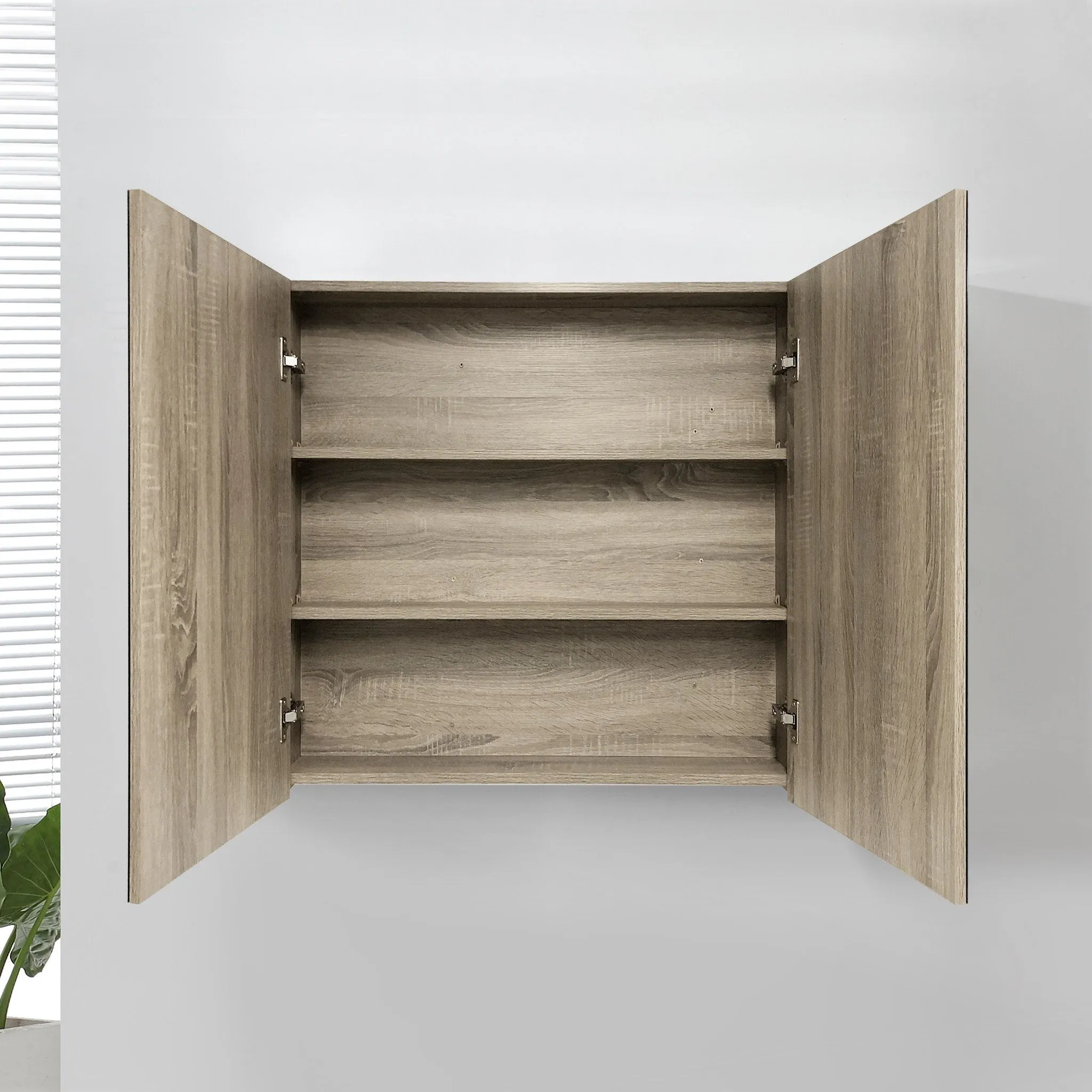 900mm Oak Shaving Cabinet