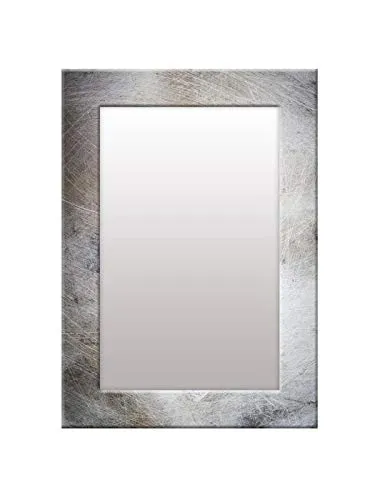 999STORE Printed Vanity Mirror washbasin Mirror Grey Marble washroom Bathroom Mirror (MDF_14X20 Inches) MirrorSMP291