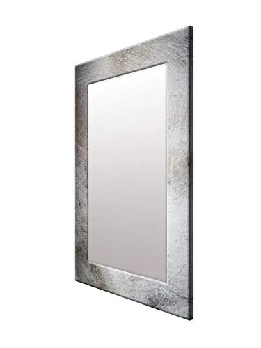 999STORE Printed Vanity Mirror washbasin Mirror Grey Marble washroom Bathroom Mirror (MDF_14X20 Inches) MirrorSMP291