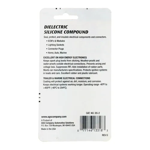 AGS DS-2 AGS Dielectric Silicone Compound Tube (0.5 oz)