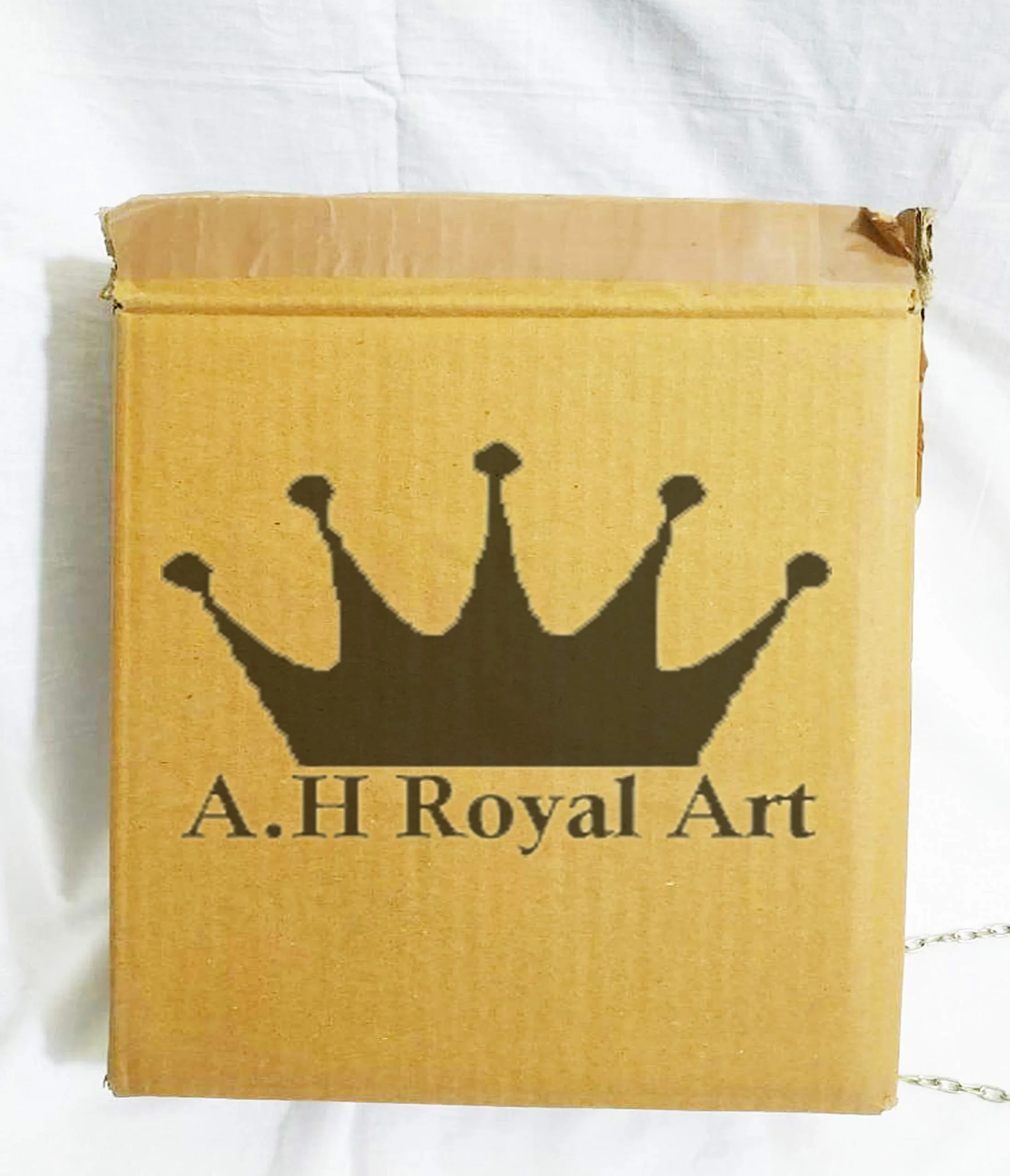 A.H Royal Art A.H Royal Decorative Glass Mirror Vanity Square Tray With Brass Rim For Home Decor Jewelry Organizer ( 8X8X2 Inch, Golden)