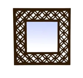 Ajay BUDJET Gallery Wall Mirror Mounted Decorative Long Hanging Arched Window Frame Decor Wall-Mounted for Bathroom Vanity, Living Room or Bedroom (Hand Crafted Wooden Mirror)