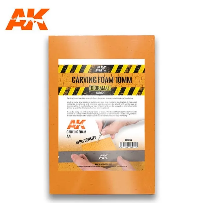 AK8094 Carving Foam 10mm A4 Size