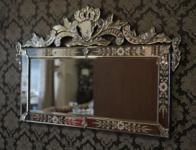 Alfa Design Mirror Wooden Frame Rectangle Shape Wall Mirror for Home, Bathroom Mirror, Farmhouse Mirror for Wall Decoration, Make Up Vanity Mirror Entryway - 48 x 32 Inches