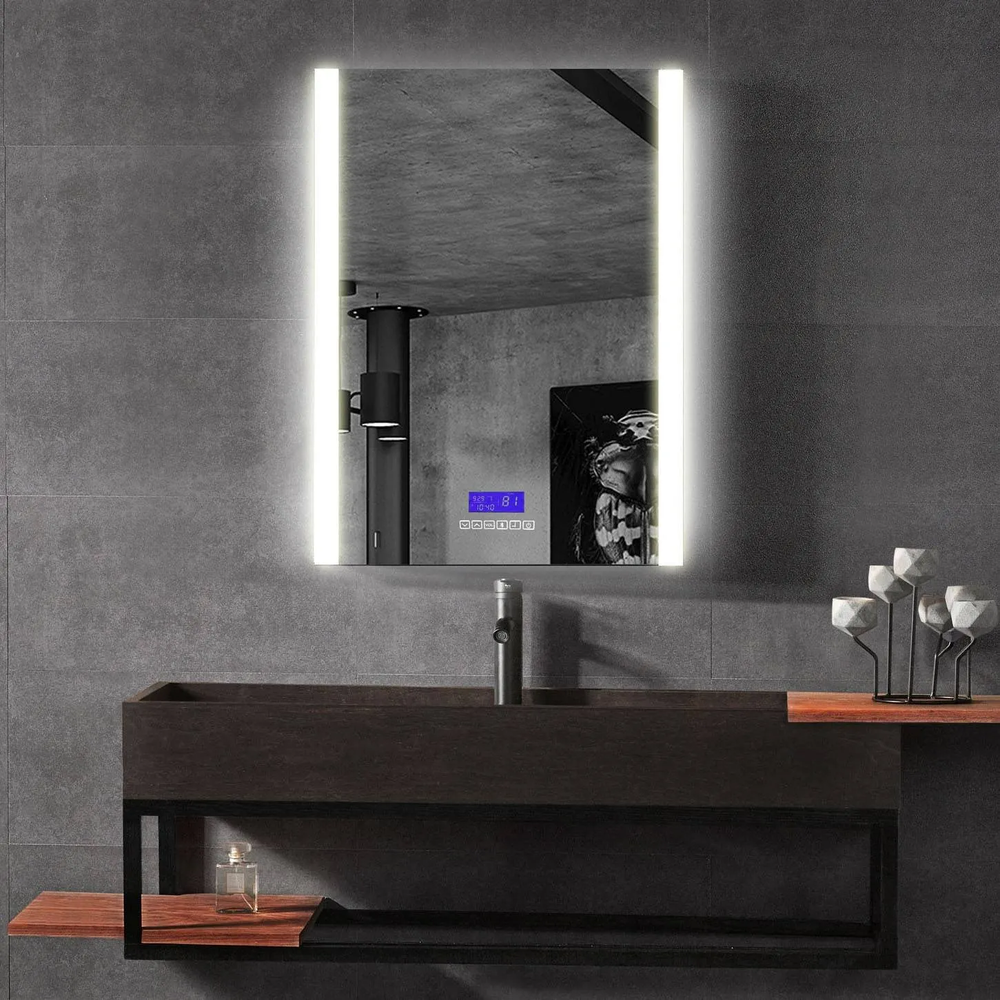 ALFI Brand ABMC2432BT 24" x 32" Single Door LED Light Bluetooth Medicine Cabinet
