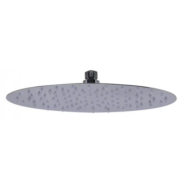 ALFI brand RAIN128 12" Oval Ultra Thin Rain Shower Head Stainless Steel