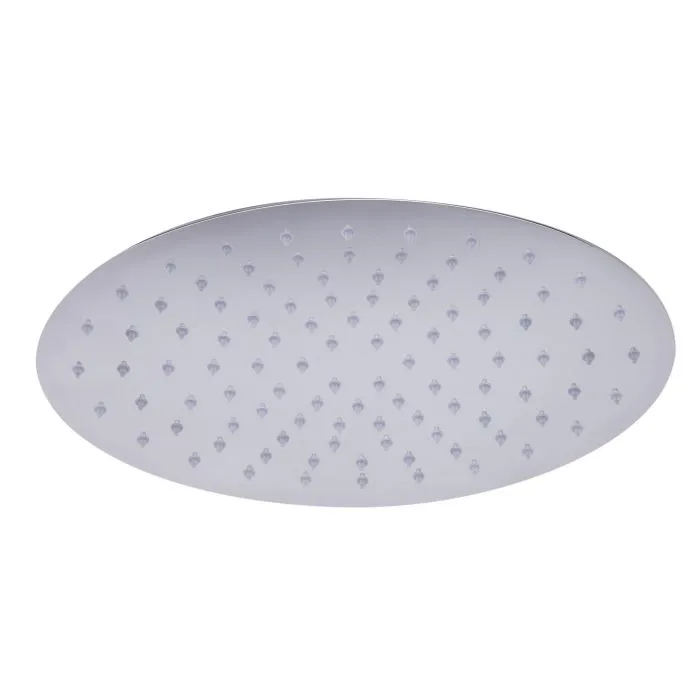 ALFI brand RAIN128 12" Oval Ultra Thin Rain Shower Head Stainless Steel