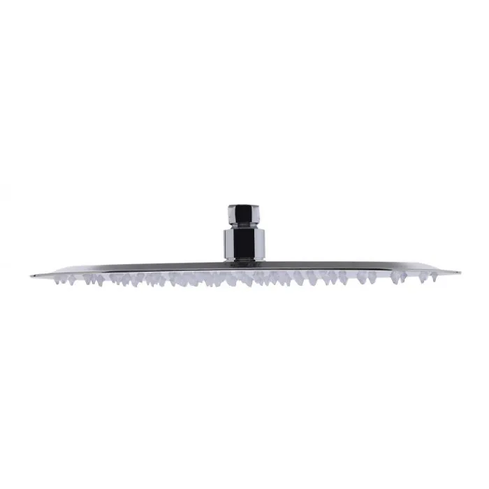 ALFI brand RAIN128 12" Oval Ultra Thin Rain Shower Head Stainless Steel