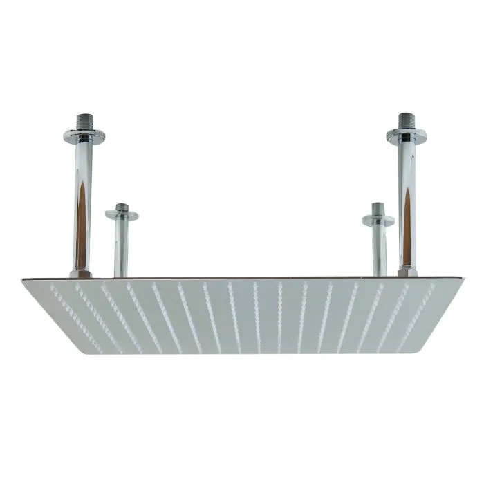 ALFI brand RAIN20S 20" Square Ultra Thin Rain Shower Head Stainless Steel