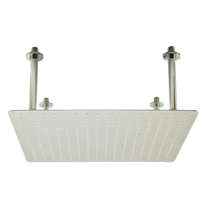 ALFI brand RAIN20S 20" Square Ultra Thin Rain Shower Head Stainless Steel