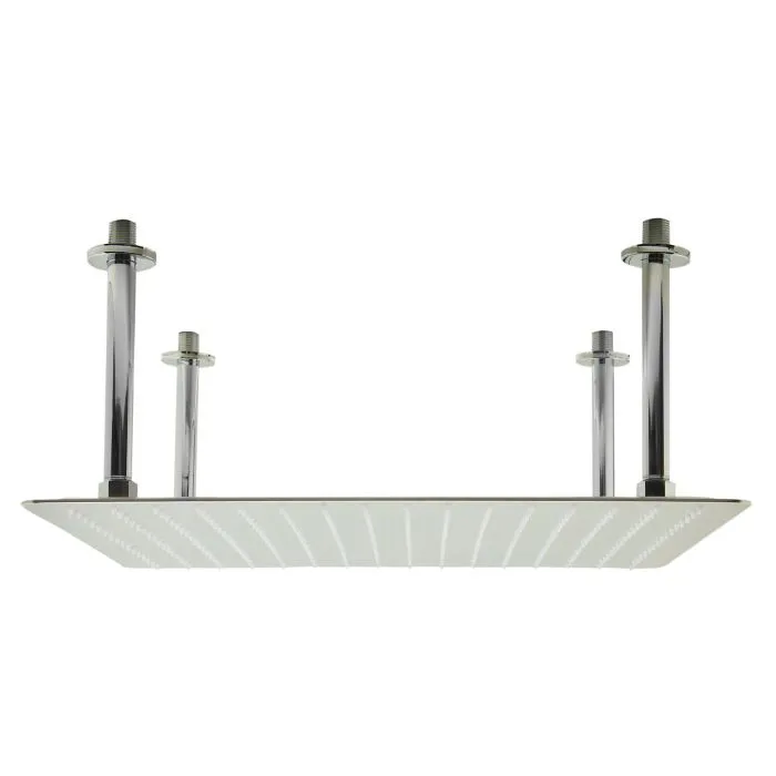 ALFI brand RAIN20S 20" Square Ultra Thin Rain Shower Head Stainless Steel