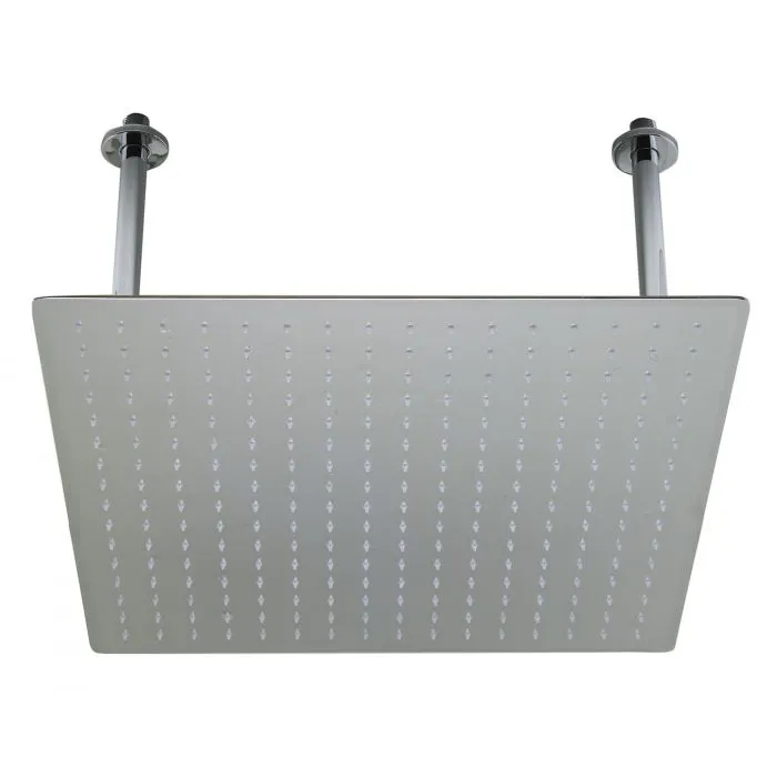ALFI brand RAIN20S 20" Square Ultra Thin Rain Shower Head Stainless Steel