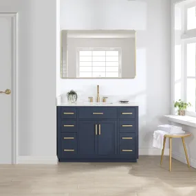 Altair Designs Gavino 48" Single Bathroom Vanity with Composite Stone Countertop - 557048-RB-GW