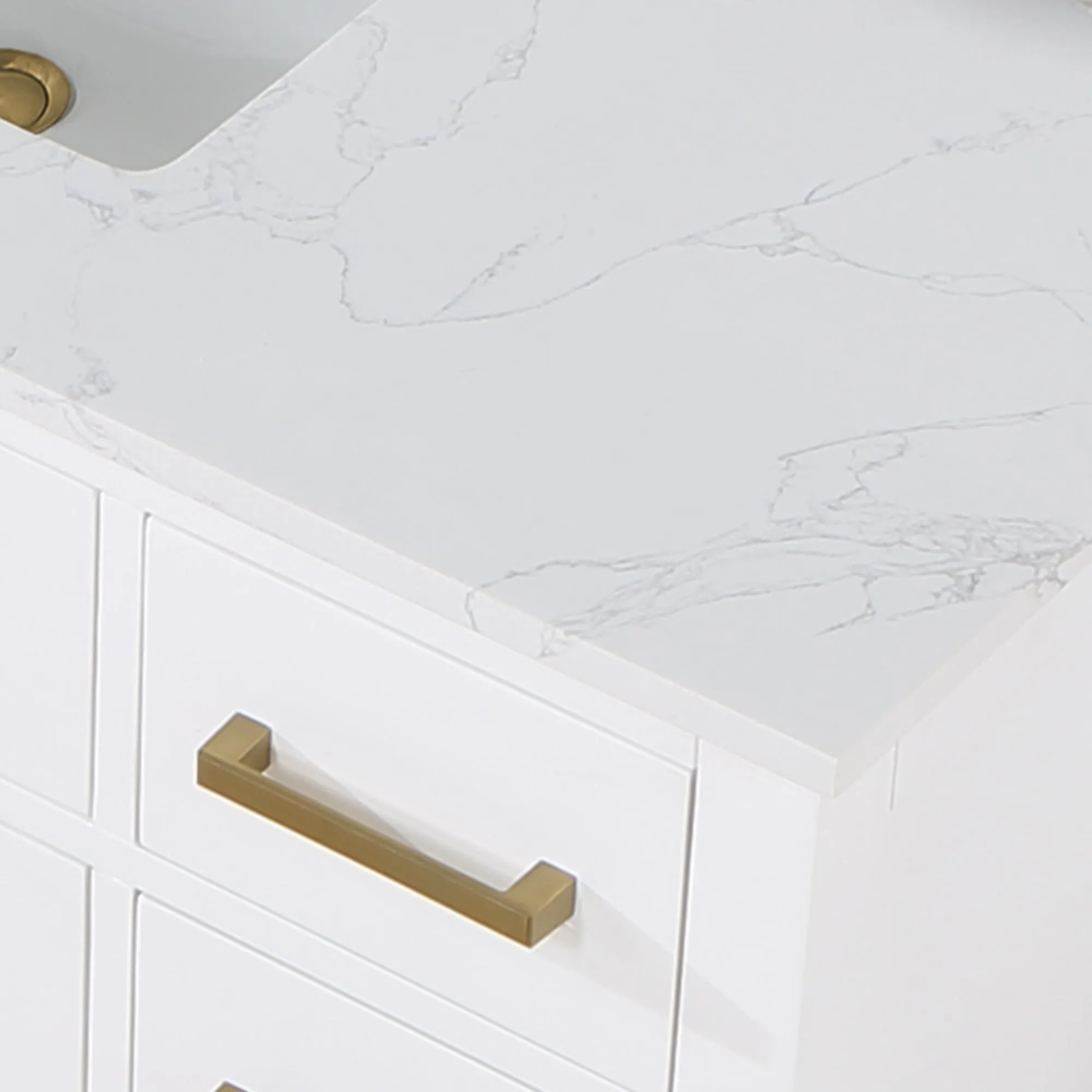 Altair Designs Gavino 48" Single Bathroom Vanity with Composite Stone Countertop - 557048-RB-GW