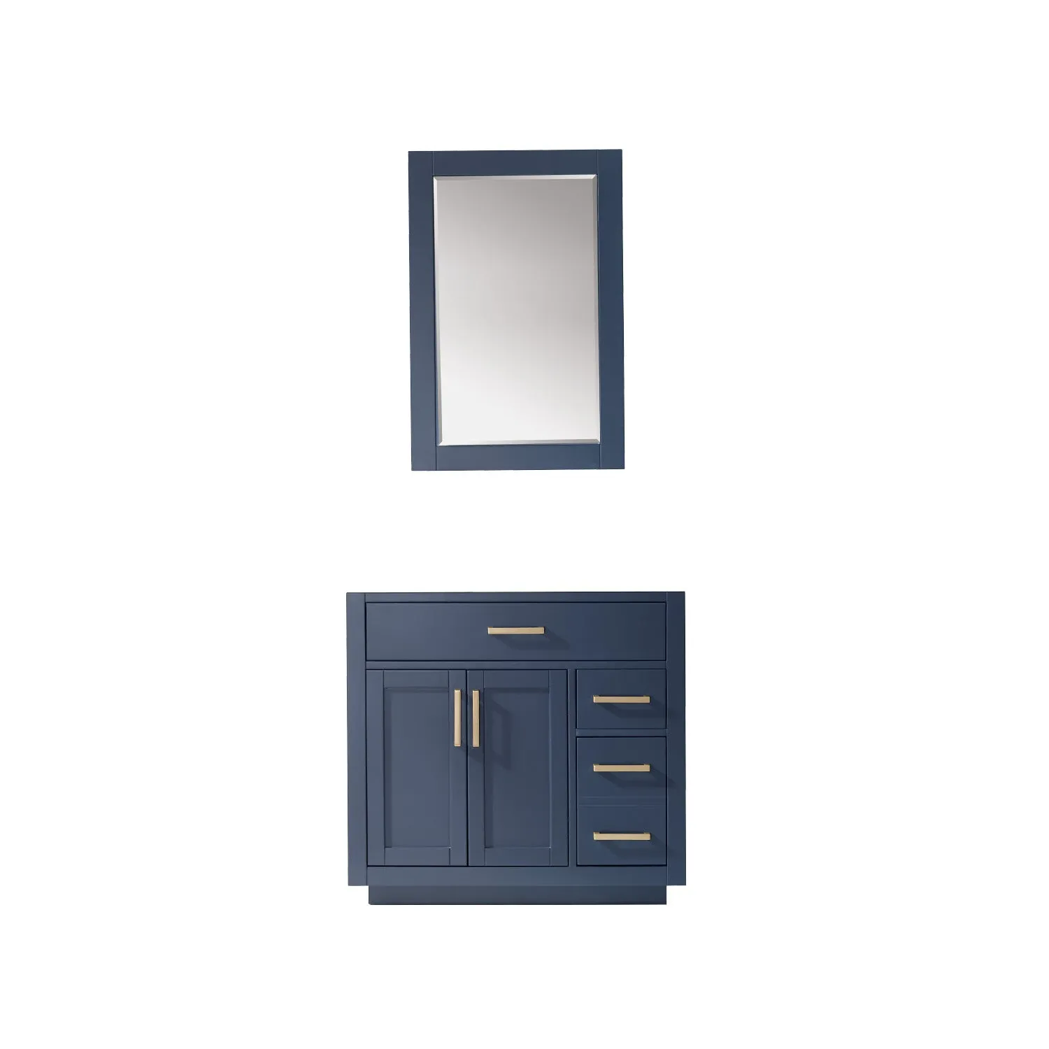 Altair Designs Ivy 36" Single Bathroom Vanity Cabinet Only - 531036-CAB-RB-NM
