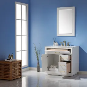 Altair Designs Ivy 36" Single Bathroom Vanity Cabinet Only - 531036-CAB-RB-NM