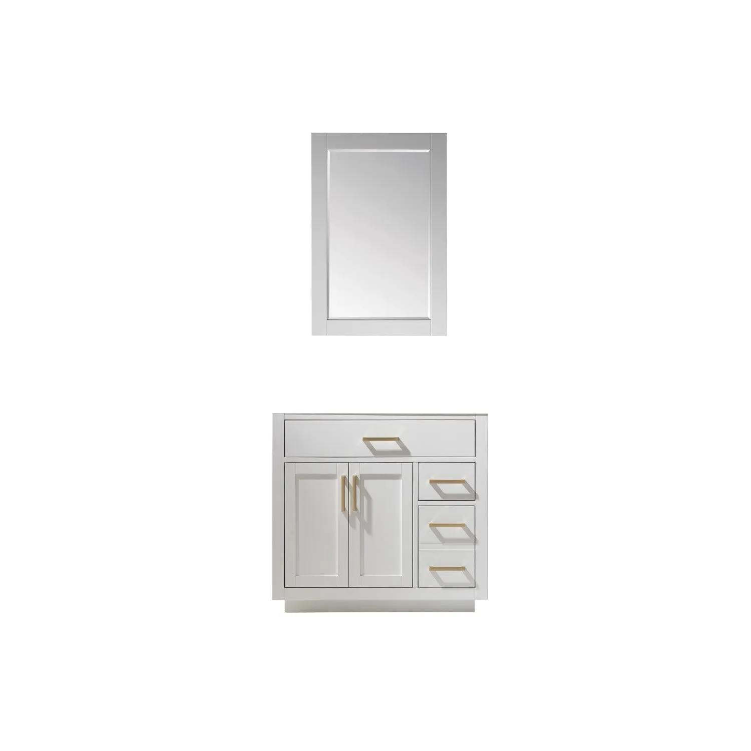 Altair Designs Ivy 36" Single Bathroom Vanity Cabinet Only - 531036-CAB-RB-NM