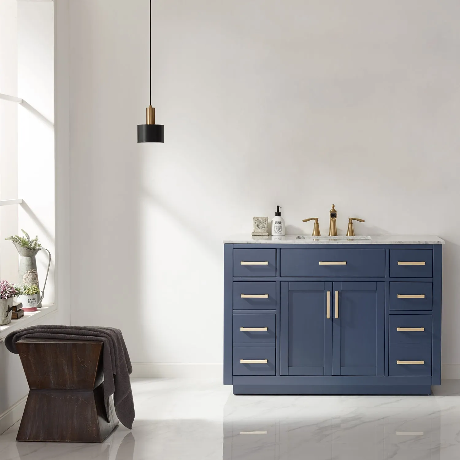 Altair Designs Ivy 48" Single Bathroom Vanity Cabinet Only - 531048-CAB-RB-NM