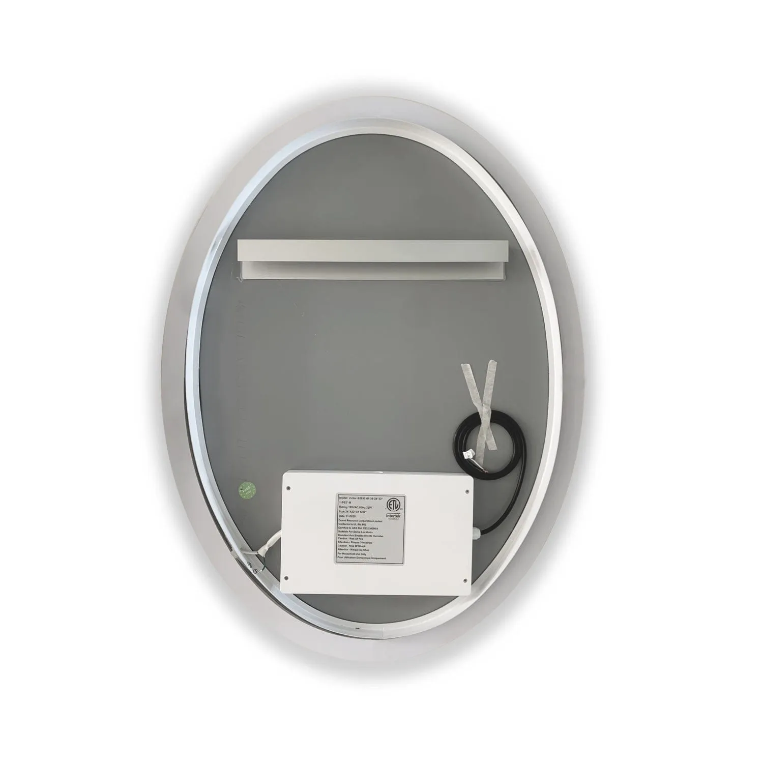 Altair Matera 24' Oval Frameless LED Bathroom Vanity Mirror