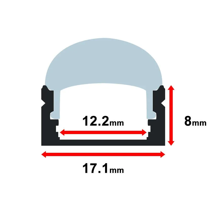 Aluminum Channel - MOSS-ALM-1707F