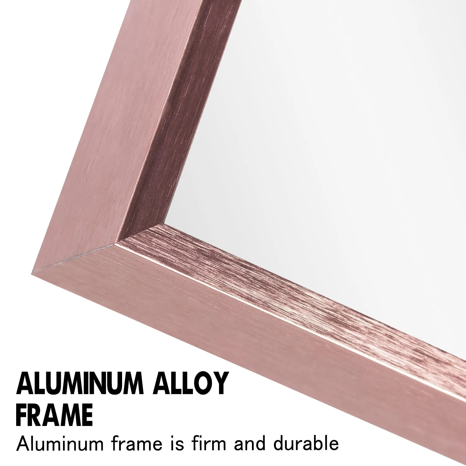 Aluminum Framed Contemporary Bathroom Vanity Wall Mirror