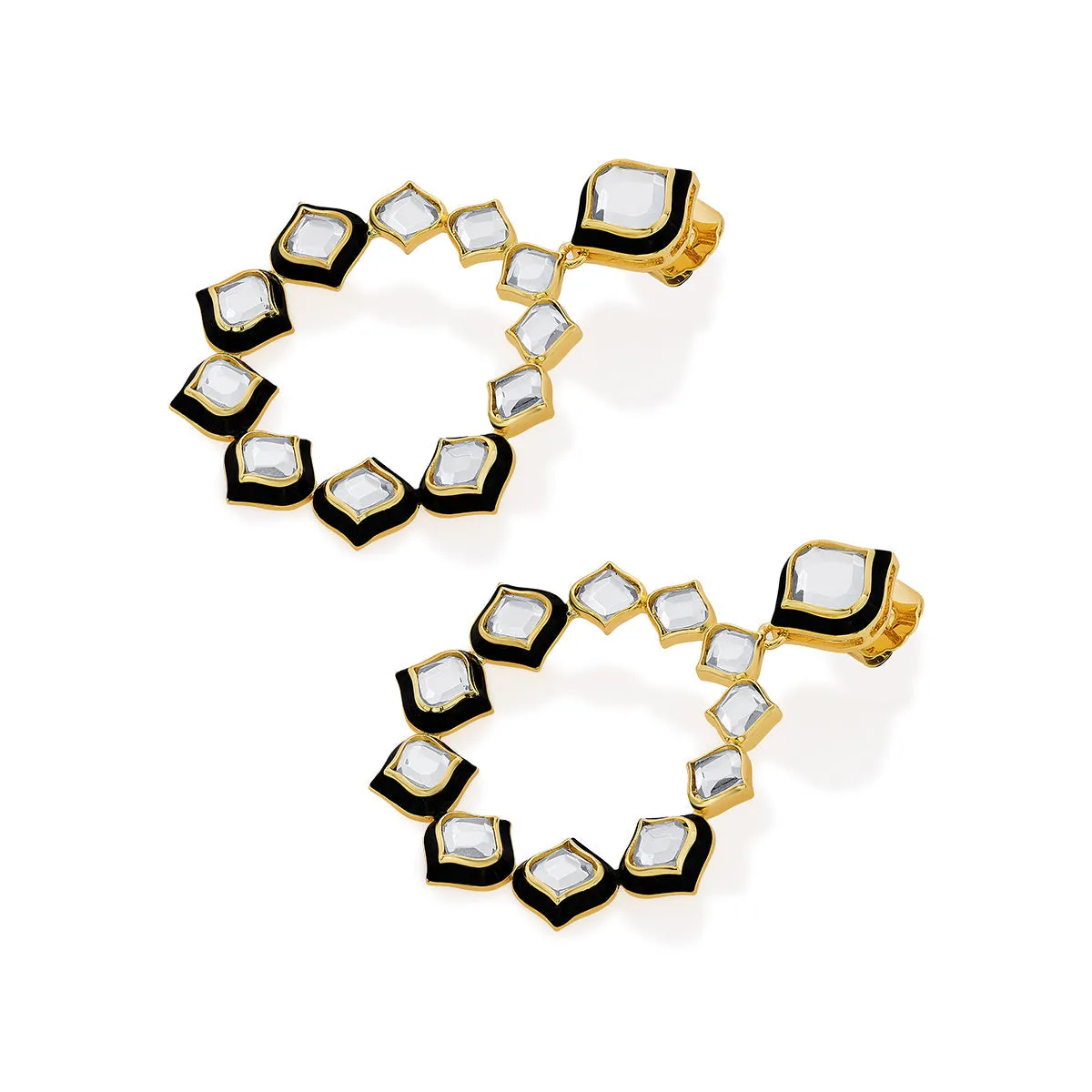 Amina Mirror Statement Earrings