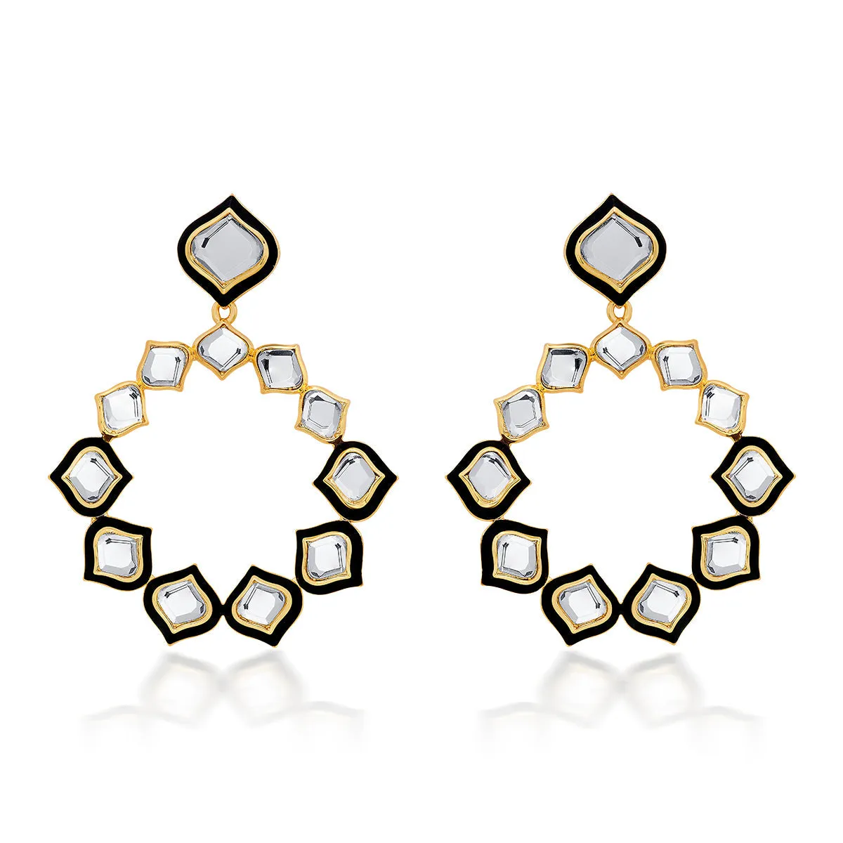 Amina Mirror Statement Earrings