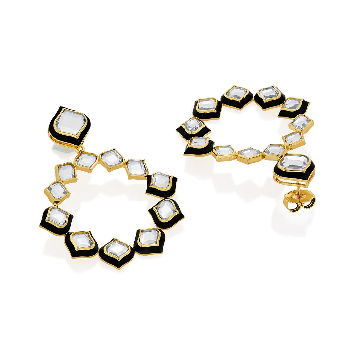 Amina Mirror Statement Earrings