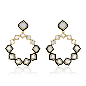 Amina Mirror Statement Earrings