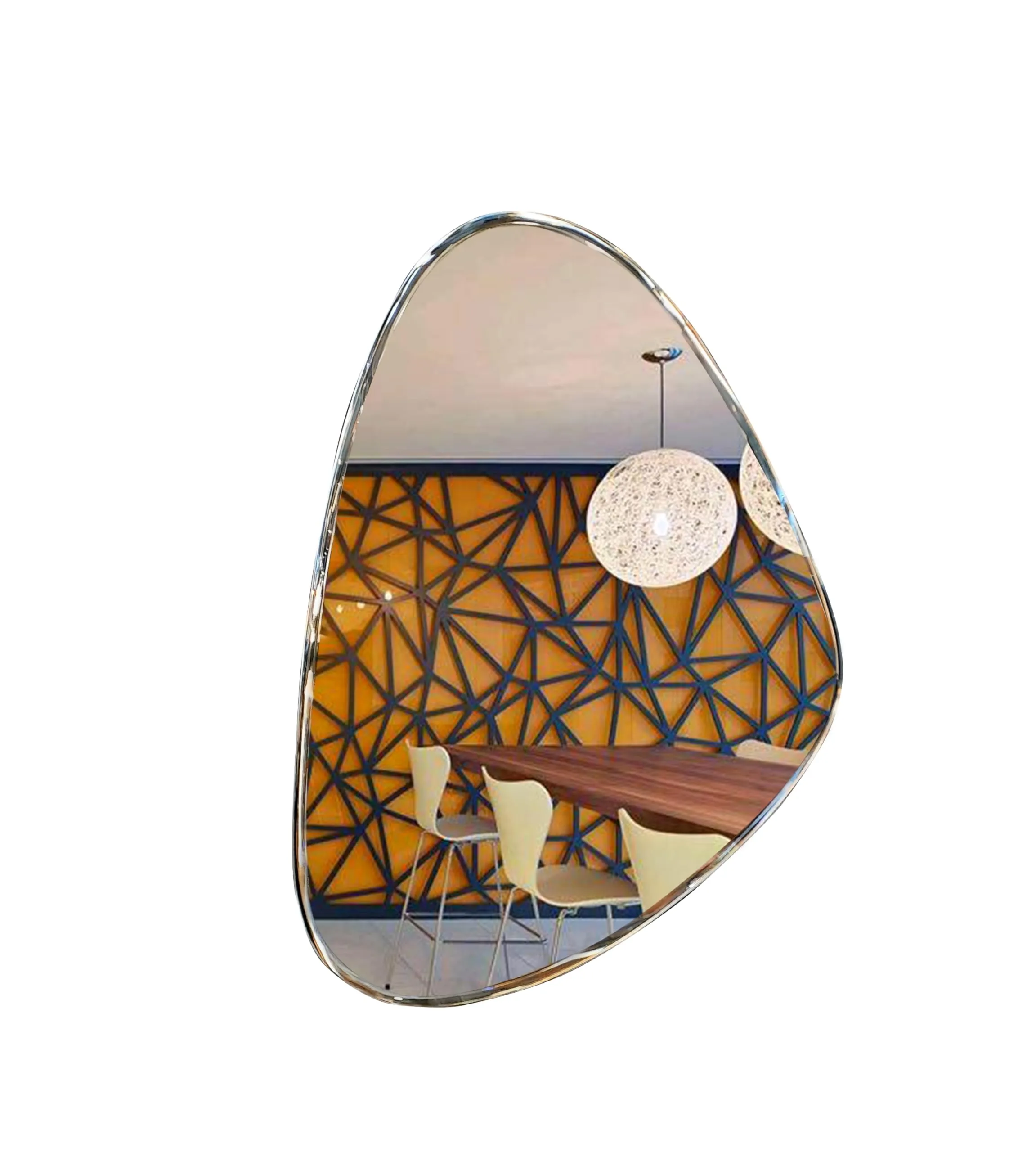 Ammar Glass Frameless Decorative Wall Mirror | Beveled Mirror for Living Room, Bathroom and Vanity Mirror (18 x 24 Inches) (DRP1824)