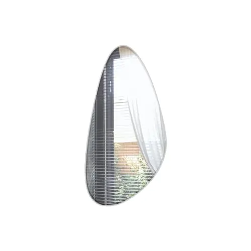 Ammar Glass | Frameless Decorative Wall Mirror (DRP1836) | Bevelled Mirror | Mirror for Bedroom, Living Room, Bathroom and Vanity Mirror (18 x 36 Inches)