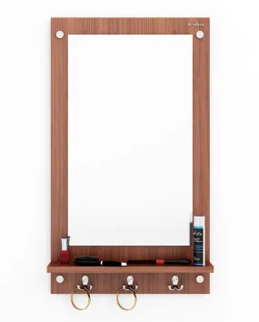 Anikaa Kia Engineered Wood Dressing Wall Mirrors/Wall Hanging Dressing Mirrors/Decorative Wall Mirror/Dressing Table for Bed Room/Wall Mounted Dressing Mirror for Living Room (Walnut)
