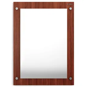 Anikaa Oliva Engineered Wood Dressing Wall Mirrors/Wall Hanging Dressing Mirrors/Plain Decorative Wall Mirror/Dressing Table for Bed Room/Wall Mounted Dressing Mirror for Living Room (Walnut)