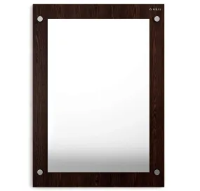 Anikaa Oliva Engineered Wood Plain Dressing Rectangular Wall Mounted Mirror (Wenge)