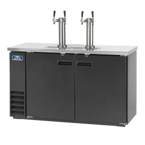 Arctic Air ADD60R-2 60" Kegerator, Direct Draw Double Door Beer Refrigerator