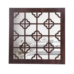 Arkit Wooden Handcrafted Wall Mirror Frame for Home Decor | Hanging Wall Mounted Mirror/Frame Vanity Mirror for Living Room and Bathroom (Mirror_Frame_1)