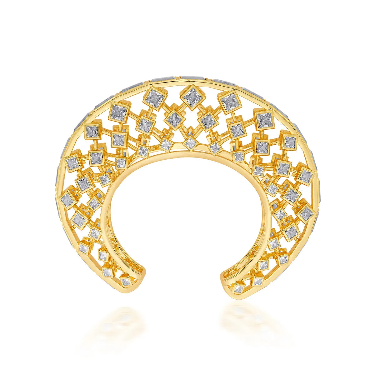 Aura Gold Moon Statement Cuff