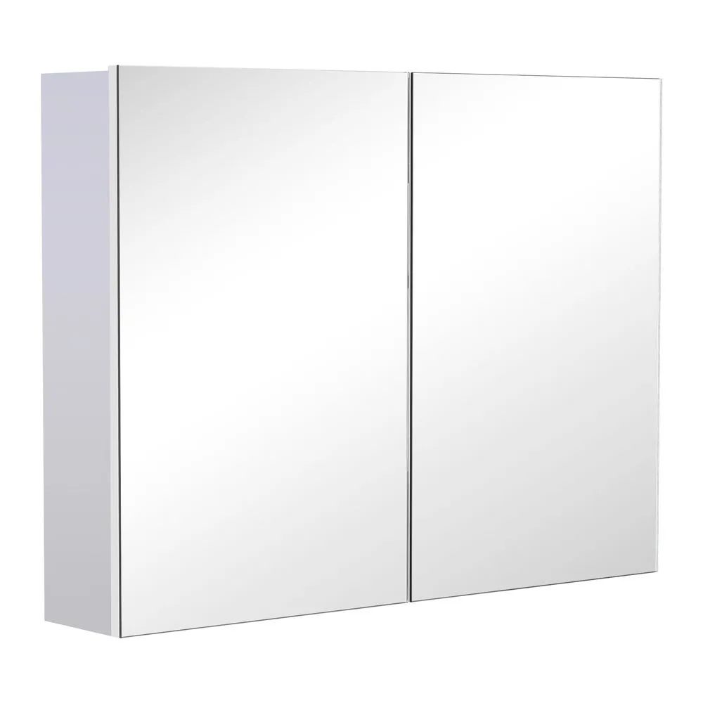 Bathroom Mirror with Storage - Double Door Wall-Mounted