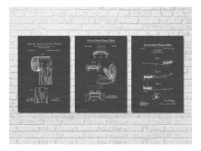 Bathroom Patent Collection of 3 - Patent Prints, Bathroom Decor, Bathroom Art, Bathroom Poster, Bathroom Sign, Toilet Art, Restroom Decor