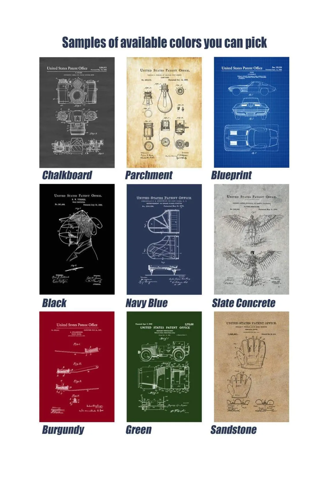 Bathroom Patent Collection of 3 - Patent Prints, Bathroom Decor, Bathroom Art, Bathroom Poster, Bathroom Sign, Toilet Art, Restroom Decor