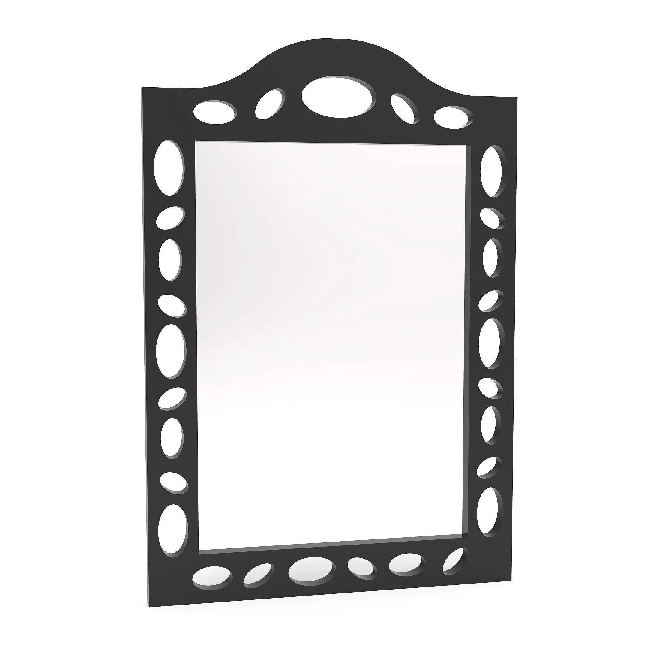 Big Wooden Wall Mirror, Dressing Bathroom Vanity Mirror