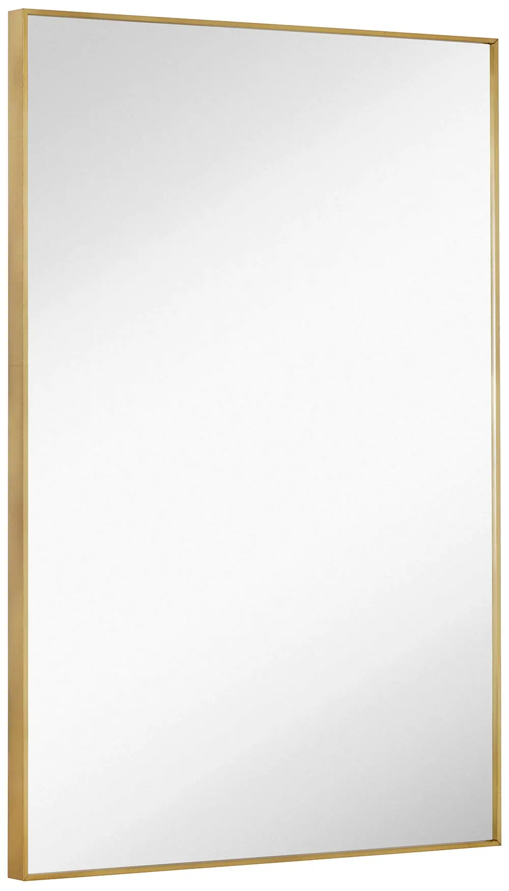 Black Brushed Metal Vanity Mirror Simple Edge Mirrors For Wall Bathroom And Decorative
