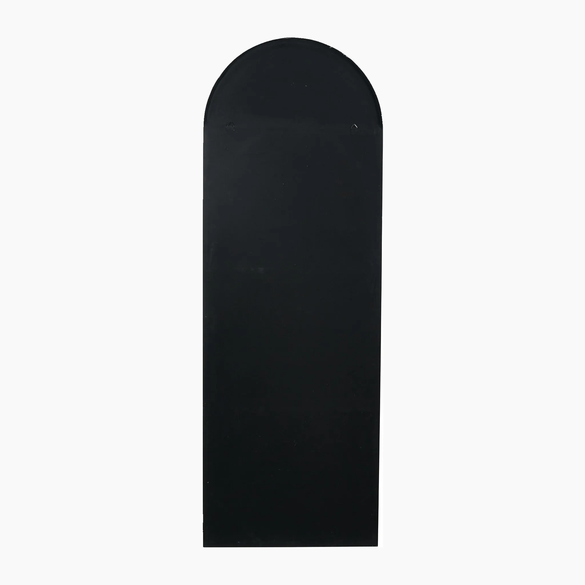 Black Metal Slim Frame Arch Floor Mirror